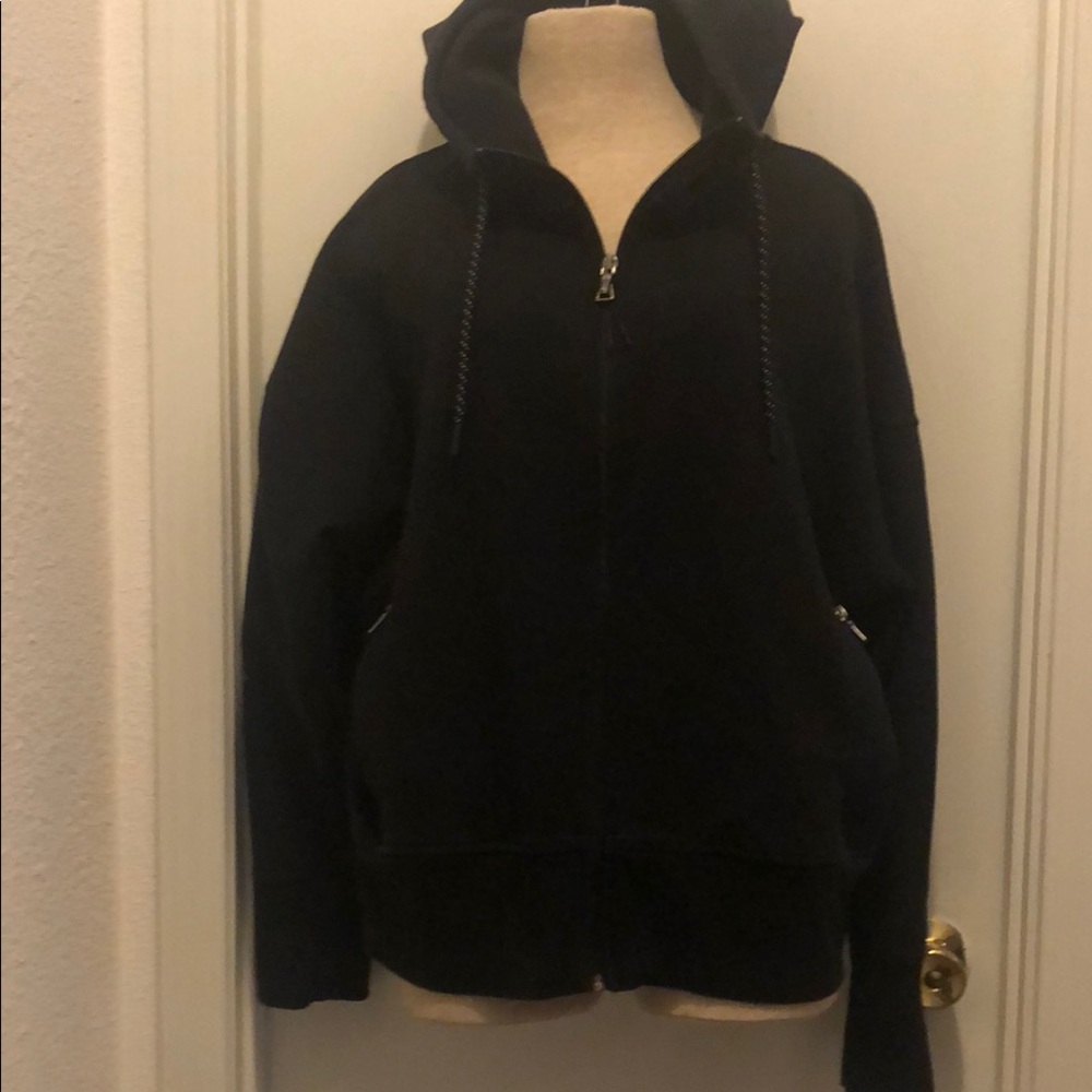 Old Navy Black Zip-Up Fleece Jacket